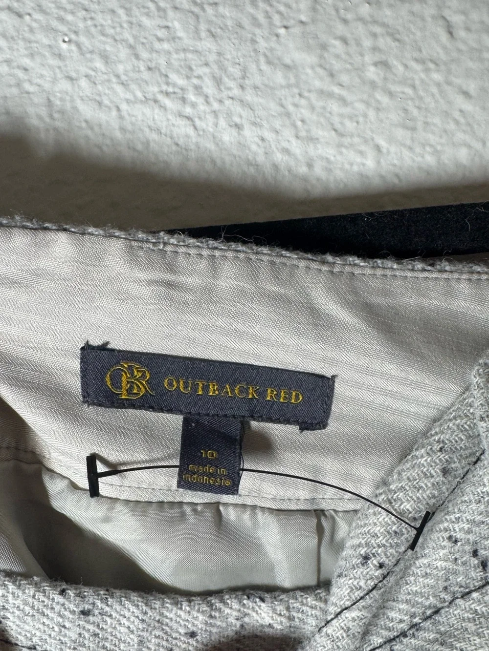 Outback Red Gray Tweed Mini Skirt